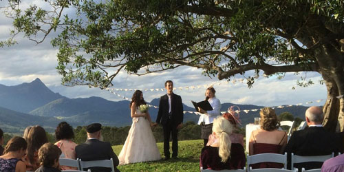 Kerry Nijam marrying couple on hilltop
